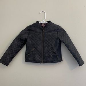 Leather jacket girl size 5